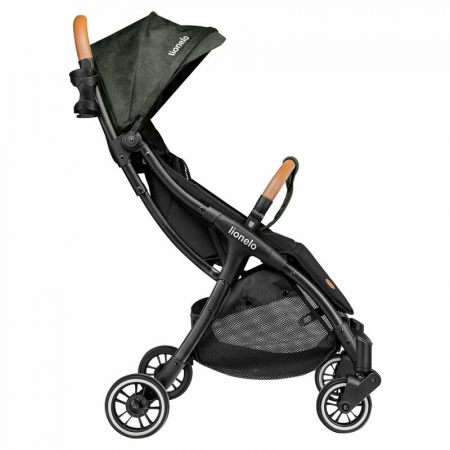 Lionelo - Carucior sport Julie One, De la nastere, Greutate redusa, Cu accesorii, Cadru din aluminiu, 0-22 kg, Conform cu standardele europene de securitate EN1888-1 si EN1888-2, Verde Tropical [11]