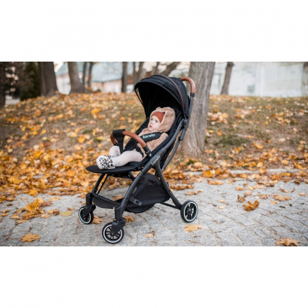Lionelo - Carucior sport Julie One, De la nastere, Greutate redusa, Cu accesorii, Cadru din aluminiu, 0-22 kg, Conform cu standardele europene de securitate EN1888-1 si EN1888-2, Verde Tropical [4]