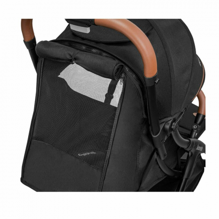 Lionelo - Carucior sport Julie One, De la nastere, Greutate redusa, Cu accesorii, Cadru din aluminiu, 0-22 kg, Conform cu standardele europene de securitate EN1888-1 si EN1888-2, Negru [13]