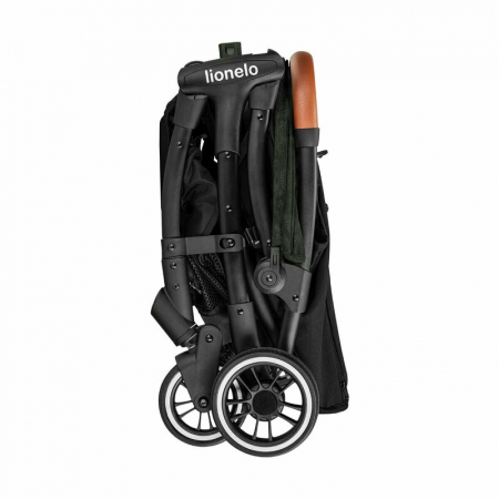 Lionelo - Carucior sport Julie One, De la nastere, Greutate redusa, Cu accesorii, Cadru din aluminiu, 0-22 kg, Conform cu standardele europene de securitate EN1888-1 si EN1888-2, Verde Tropical [20]