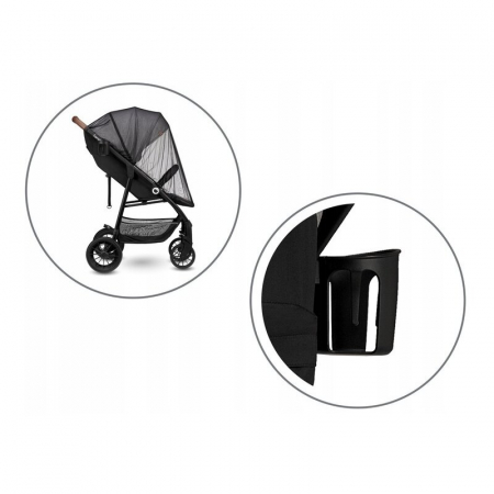 Lionelo - Carucior sport Zoey, De la nastere, Cu accesorii, Cadru din aluminiu, 0- 15 kg, Conform cu standardul european de securitate EN1888-1, Gri [18]