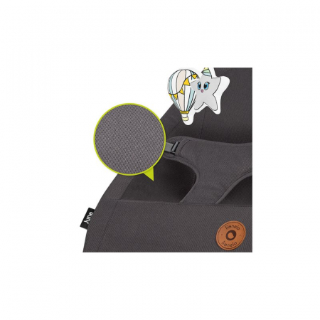 Lionelo - Fotoliu balansoar June, Cu arcada cu jucarii, Ergonomic, Balansare manuala, Pliabil, 0 luni+, Gri [26]