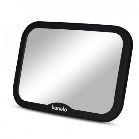 Lionelo - Oglinda auto retrovizoare, Sett, 25x18 cm, Rotire 360 grade, Universala, Black Carbon [2]