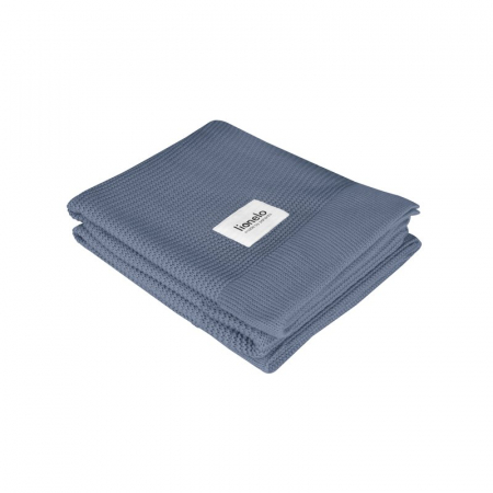 Saltele si accesorii infasat - Lionelo - Paturica multifunctionala de infasat, Din bambus, 100x75 cm, Albastru
