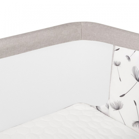 Lionelo - Patut co-sleeper 3 in 1, Aurora, Cu leganare si setare unghiulara, Include saltea cu densitate T25 si geanta transport, Reglabil in 5 pozitii, Pana la 9 kg, 0 luni+, 85x60x66 cm, Certificari [22]