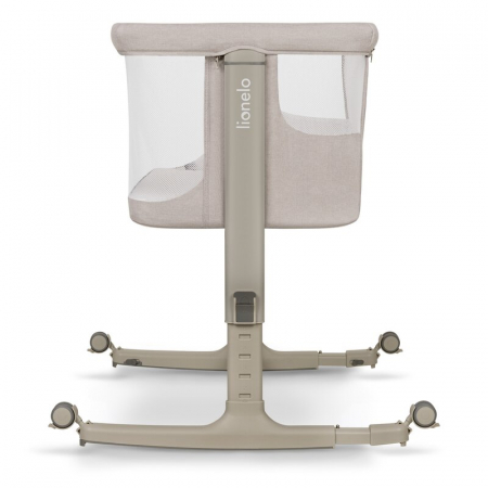 Lionelo - Patut co-sleeper 3 in 1, Aurora, Cu leganare si setare unghiulara, Include saltea cu densitate T25 si geanta transport, Reglabil in 5 pozitii, Pana la 9 kg, 0 luni+, 85x60x66 cm, Certificari [15]