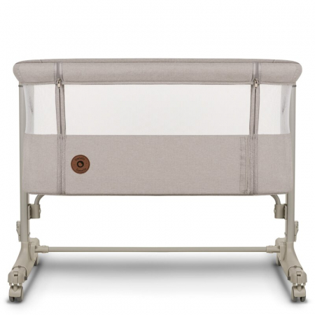 Lionelo - Patut co-sleeper 3 in 1, Aurora, Cu leganare si setare unghiulara, Include saltea cu densitate T25 si geanta transport, Reglabil in 5 pozitii, Pana la 9 kg, 0 luni+, 85x60x66 cm, Certificari [10]