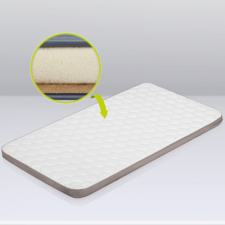 Lionelo - Patut co-sleeper 3 in 1, Aurora, Cu leganare si setare unghiulara, Include saltea cu densitate T25 si geanta transport, Reglabil in 5 pozitii, Pana la 9 kg, 0 luni+, 85x60x66 cm, Certificari [32]