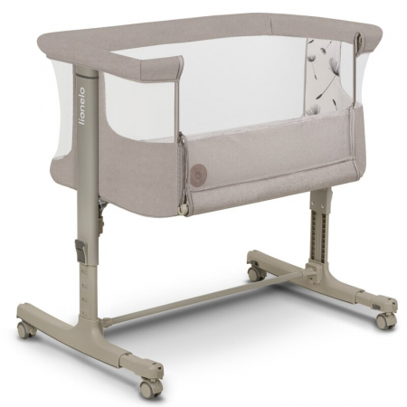 Patuturi pliabile - Lionelo - Patut co-sleeper 3 in 1, Aurora, Cu leganare si setare unghiulara, Include saltea cu densitate T25 si geanta transport, Reglabil in 5 pozitii, Pana la 9 kg, 0 luni+, 85x60x66 cm, Certificari