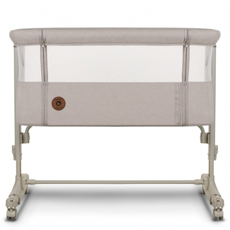 Lionelo - Patut co-sleeper 3 in 1, Aurora, Cu leganare si setare unghiulara, Include saltea cu densitate T25 si geanta transport, Reglabil in 5 pozitii, Pana la 9 kg, 0 luni+, 85x60x66 cm, Certificari [12]