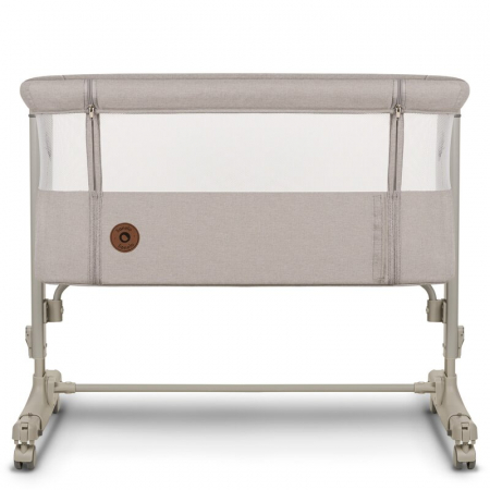 Lionelo - Patut co-sleeper 3 in 1, Aurora, Cu leganare si setare unghiulara, Include saltea cu densitate T25 si geanta transport, Reglabil in 5 pozitii, Pana la 9 kg, 0 luni+, 85x60x66 cm, Certificari [11]