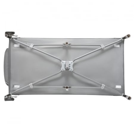 Patut pliant cu doua nivele Sven Plus, 120x60 cm, arcada jucarii, masuta de infasat, vibratii, melodii, Turcoaz/Gri [14]