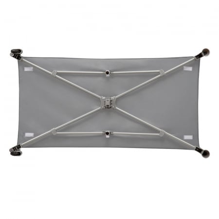 Patut pliant cu un nivel Stefi 120x60cm, Cu intrare laterala cu fermoar, 2 roti, Grey [8]