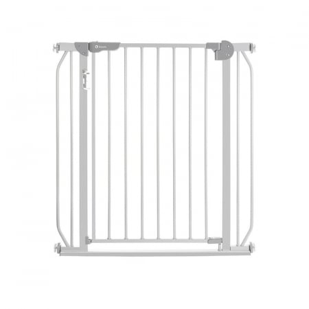 Porti protectie copii - Lionelo - Poarta de siguranta cu suruburi Truus Slim Led , Cu lumina Led cu senzor, 105 cm, Conform cu standardul european de securitate EN1930, Gri