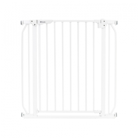 Porti protectie copii - Lionelo - Poarta de siguranta prin presiune Truus Slim, 105 cm, Conform cu standardul europeane de securitate EN1930, Alb