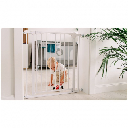Lionelo - Poarta de siguranta prin presiune Truus Slim, 105 cm, Conform cu standardul europeane de securitate EN1930, Negru Onyx [6]