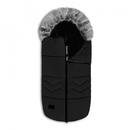 Lionelo - Sac de iarna pentru carucior Frode, 90x45 cm, Impermeabil, Universal, Negru [3]