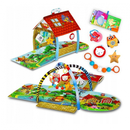 Lionelo - Salteluta educationala interactiva Agnes, Cu jucarii, Conform cu standardul european de securitate EN71, Multicolor [1]