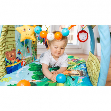 Lionelo - Salteluta educationala interactiva Agnes, Cu jucarii, Conform cu standardul european de securitate EN71, Multicolor [13]