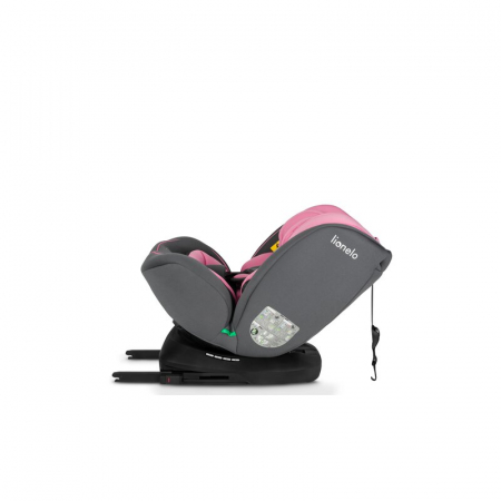 Lionelo - Scaun auto Bastiaan i-Size, 4 in 1, Protectie laterala, Cu spatar inclinabil in 4 pozitii, Cu tetiera reglabila in 7 pozitii, Rotire 360 grade, Top Tether, 0-36 Kg, 40-150 cm, Cu Isofix, Con [19]