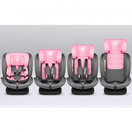 Lionelo - Scaun auto Bastiaan i-Size, 4 in 1, Protectie laterala, Cu spatar inclinabil in 4 pozitii, Cu tetiera reglabila in 7 pozitii, Rotire 360 grade, Top Tether, 0-36 Kg, 40-150 cm, Cu Isofix, Con [27]
