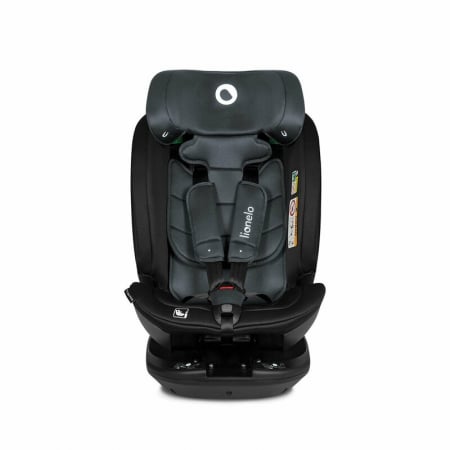 Lionelo - Scaun auto Bastiaan RWF i-Size, Pozitie de somn, Protectie laterala, Rotire 360 grade, 0-36 Kg, Cu Isofix si Centura Top Tether, Conform cu standardul european de securitate ECE R129, Gri [7]