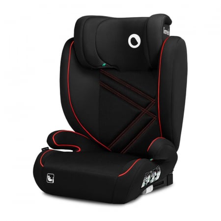 Scaune auto 15-36 kg - Lionelo - Scaun auto, Hugo i-Size, Universal, Orientare in directia sensului de mers, Reglabil, Conform standardului de securitate R129, 100-150 cm, 4-12 ani, Rosu