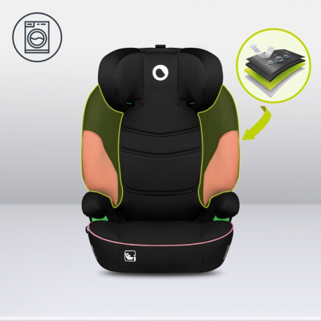 Lionelo - Scaun auto Lars i-Size, Cu tetiera reglabila in 10 pozitii, Cu pozitionare spre sensul de mers, 15-36 Kg, 100-150 cm, Conform cu standardul european de securitate ECE R129/03, Roz [12]