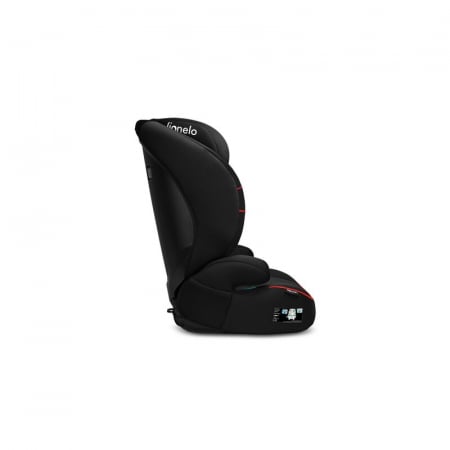 Lionelo - Scaun auto Lars i-Size, Cu tetiera reglabila in 10 pozitii, Cu pozitionare spre sensul de mers, 15-36 Kg, 100-150 cm, Conform cu standardul european de securitate ECE R129/03, Negru/Rosu [7]