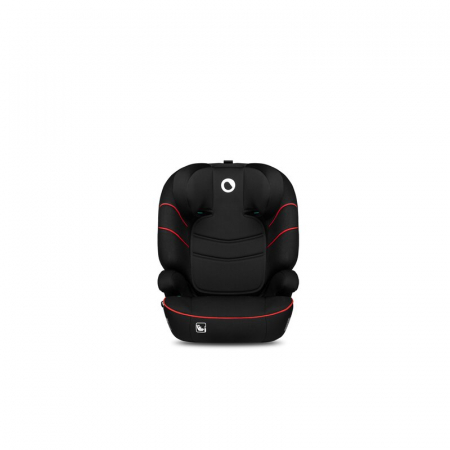 Lionelo - Scaun auto Lars i-Size, Cu tetiera reglabila in 10 pozitii, Cu pozitionare spre sensul de mers, 15-36 Kg, 100-150 cm, Conform cu standardul european de securitate ECE R129/03, Negru/Rosu [6]