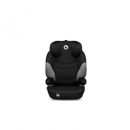 Lionelo - Scaun auto Lars i-Size, Cu tetiera reglabila in 10 pozitii, Cu pozitionare spre sensul de mers, 15-36 Kg, 100-150 cm, Conform cu standardul european de securitate ECE R129/03, Negru/Gri [5]