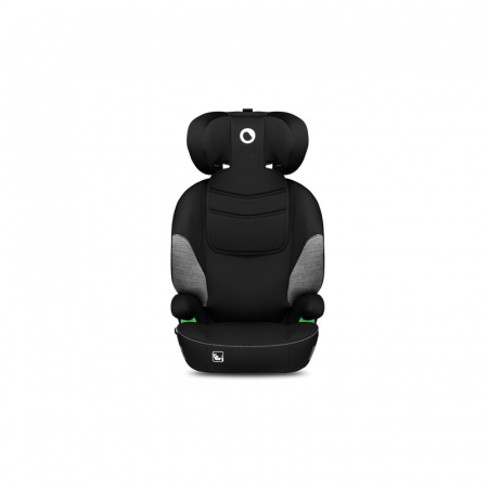 Lionelo - Scaun auto Lars i-Size, Cu tetiera reglabila in 10 pozitii, Cu pozitionare spre sensul de mers, 15-36 Kg, 100-150 cm, Conform cu standardul european de securitate ECE R129/03, Negru/Gri [3]