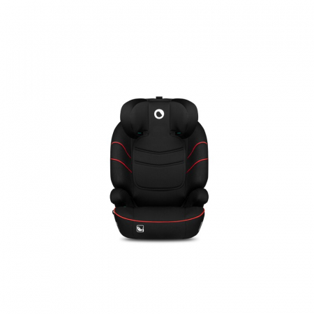 Lionelo - Scaun auto Lars i-Size, Cu tetiera reglabila in 10 pozitii, Cu pozitionare spre sensul de mers, 15-36 Kg, 100-150 cm, Conform cu standardul european de securitate ECE R129/03, Negru/Rosu [5]