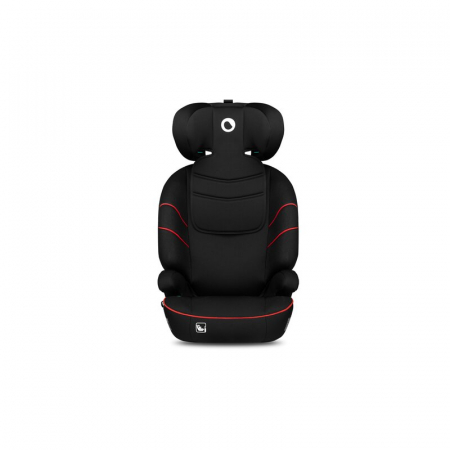 Lionelo - Scaun auto Lars i-Size, Cu tetiera reglabila in 10 pozitii, Cu pozitionare spre sensul de mers, 15-36 Kg, 100-150 cm, Conform cu standardul european de securitate ECE R129/03, Negru/Rosu [3]