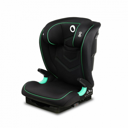 Scaune auto 15-36 kg - Lionelo - Scaun auto Neal Onix Spatar reglabil, Baza i-size, 15-36 Kg, cu Isofix, Conform cu standardul european de securitate ECE R129, Negru