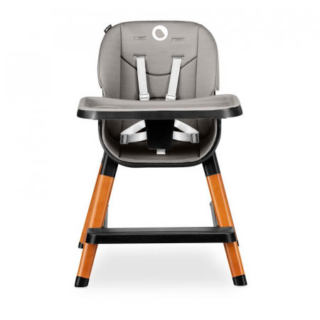 Lionelo - Scaun de masa Mona, 4 in 1, Transformabil, Reglabil in inaltime in 3 pozitii, Conform cu standardele europene de securitate EN14988, EN16120, Black Onyx [6]