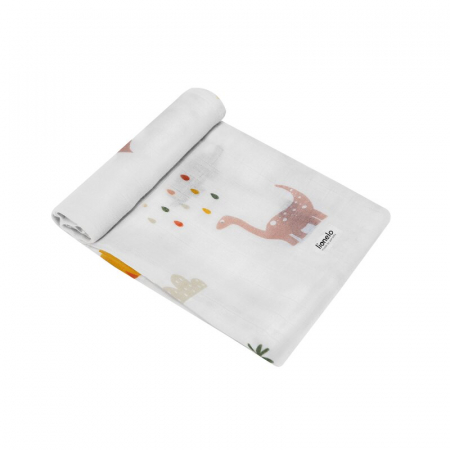 Lionelo - Set 3 scutece multifunctionale Dino, Din Bambus, 70x70 cm, Multicolor [5]
