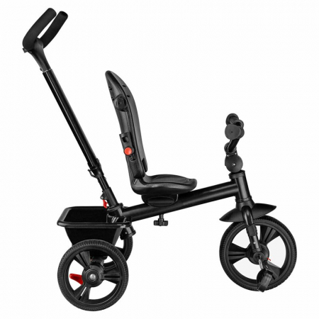 Lionelo - Tricicleta Haari, Suport picioare, Control al directiei, Scaun reversibil, Rotire 360 grade, Pliabila, Conform cu standardul european de securitate EN71, Albastru [18]