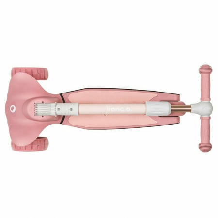 Lionelo - Trotineta Timy, Copii, Pliabila, Pana la 50 Kg, Cu design ergonomic, Cu lumini LED, 26,5 x 60 x 64-76 cm, 3 ani+, Roz [7]