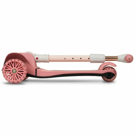 Lionelo - Trotineta Timy, Copii, Pliabila, Pana la 50 Kg, Cu design ergonomic, Cu lumini LED, 26,5 x 60 x 64-76 cm, 3 ani+, Roz [9]