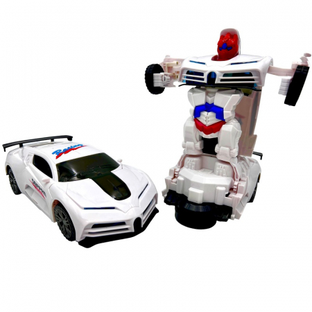 Masinute , Avioane , Utilaje - Masinuta interactiva care se transforma in Robot, cu sunete si lumini