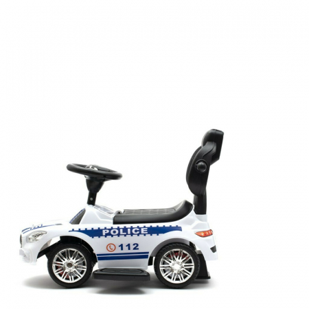 Masinuta de impins Police, Cu maner de impins detasabil, Cu protectii laterale, Cu melodii si claxon, Cu suport jucarii sub sezut, Baby Mix [5]