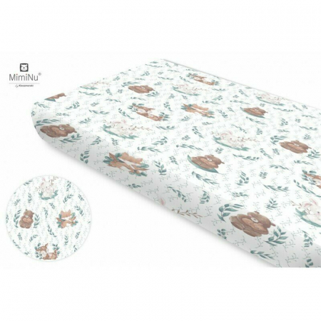 Cearceaf cu elastic pentru patut 120X60 cm, Din bumbac , Lulu Natural [1]
