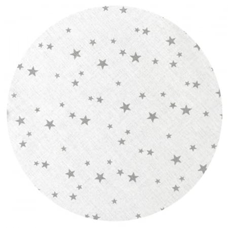 MimiNu - Lenjerie patut 3 piese, Cu protectie laterala, Din bumbac certificat Oeko Tex Standard 100, Pentru patut 120x60 cm, Mini Gray Stars [2]