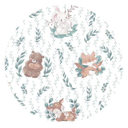 Perna bebelusi profilata, doua fete, functie anti-soc, Pufoasa, Din catifea si bumbac, 23x26 cm, Velvet Lulu Natural [1]