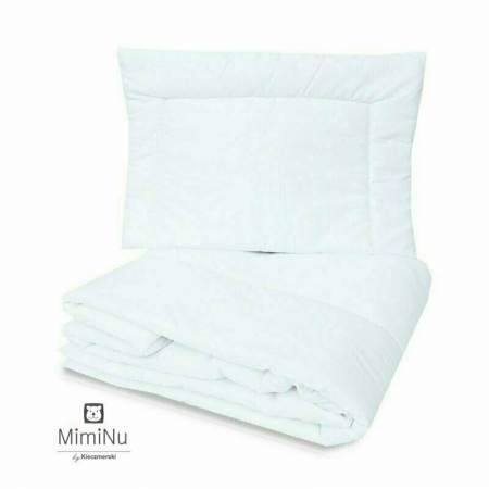MimiNu - Set lenjerie patut cu 6 piese, Cu pilota si perna, Cu doua aparatori laterale, Din bumbac certificat Oeko Tex Standard 100, Pentru patut 120x60 cm, Forest [1]