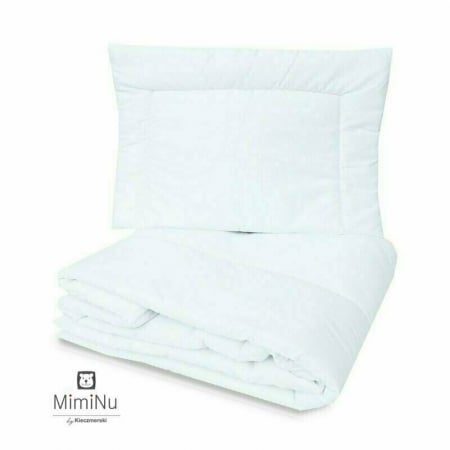 MimiNu - Set lenjerie patut cu 6 piese, Cu volanase, Cu pilota si perna, Cu doua aparatori laterale, Din bumbac certificat Oeko Tex Standard 100, Pentru patut 120x60 cm, Colectia Royal, Powder Pink [3]