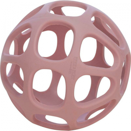 Banc de lucru si scule - Minge, Free2Play, Pentru dentitie, Moale, Din silicon alimentar, Fara BPA, Dezvolta abilitatile motorii si coordonarea ochi-mana, Usor de curatat, Diametru 11 cm, 0 luni+, Pink