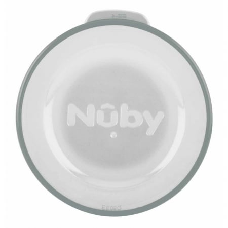 Nuby - Cana cu manere, 360°, Din materialul ecologic tritan, Rezistenta, 240 ml, 6 luni+, Gri [3]