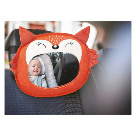 Oglinda auto pentru supraveghere bebelusi, Fox, FreeON, Orange [1]